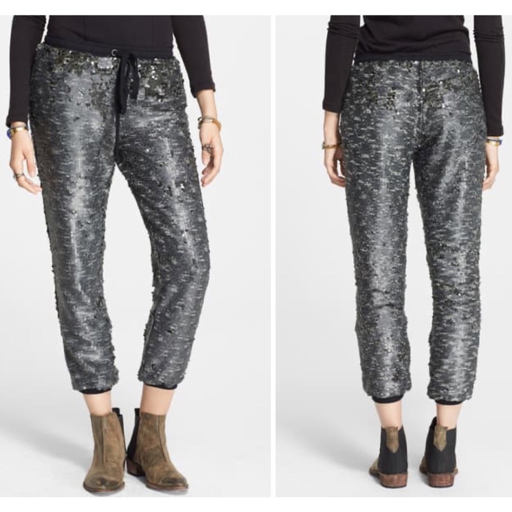 Free People sequin jogger